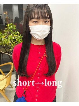 ヘアー アイス 御器所本店(HAIR ICI) ナチュラルシールエクステ エクステ ロングヘア