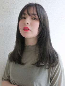 ブゾン(buZon) 【buZonブゾン】艶感ストレート×顔周りレイヤー