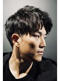 ビジネスヘア アップバング メンズパーマ