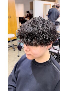 エルオム(EL.HOMME) 波巻きクリームチーズ/ダウンパーマ