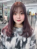 アイティーバイアルバム 八王子店(IT by ALBUM)&nbsp;ベビーピンクフレンチカジュアルレイヤーロング_ba502651