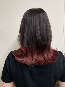 ベルクープス 天王寺店(Belle Coupes) 【BelleCoupes】毛先カラー グラデーションカラーピンク