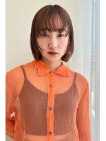 トリッカ シブヤ(TRICCA SHIBUYA)&nbsp;暖色/オレンジ/ボブ/レイヤー/10代/20代/30代/ブリーチなし