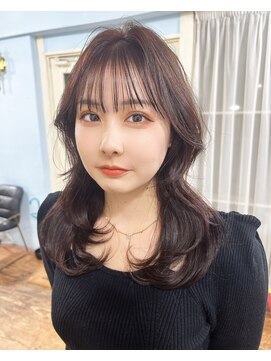 アンメリーアン(Ann merry ann) 20代30代大人美人小顔ブリーチなし韓国ヘアアッシュブラック