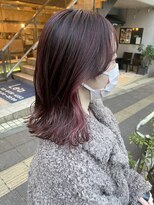 チェリーピンクハイライト　くびれ巻き