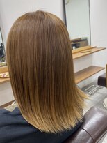 ランプ(Lamp) くびレイヤーグレーベージュニュアンスカラー白髪染め白髪ぼかし