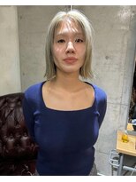 メーヴェ(Mowen) 南堀江 mowen ホワイト ボブ