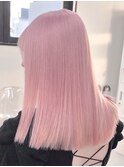 13496ブリーチ＆ダブルカラー韓国レイヤーラベンダーピンク