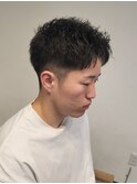 刈り上げスパイキーショートボックスショート