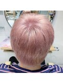 ピンクカラーハイブリーチメンズカラー10代20代