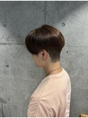 前下がりセンターパート