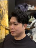 【スッキリ系】サイドパート × フェード