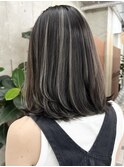 栄ハイライト立体感グレージュ