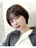 【岩田莉奈】ナチュラルレイヤーショートでひし形シルエット新宿