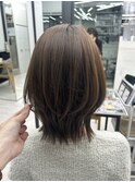 レイヤーボブ/くびれヘア/レイヤーカット/ボブ