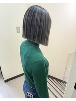 molt 麻生/レイヤーカット/ボブ/バレイヤージュ/ハイライト/海外ヘア 【モルト】&nbsp;コントラストハイライト　ボブ