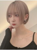 ボブ×ピンクベージュ×ウルトワ