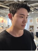 韓国マッシュダウンパーマアイビーリーグカットシャドウパーマ