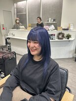 ココット 京橋店(cocotte)&nbsp;ネイビーブルー裾ダークブラック