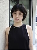 ナチュラルモードなマッシュボブパーマ