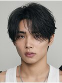 新橋メンズパーマツイストスパイラルパーマ波巻きニュアンス