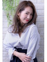 ヘアーアートシフォン 川口東口店(hair art chiffon)&nbsp;チェリーブラウンorダークアッシュのイメチェンフェミニンヘア