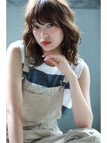 クロム(Chlom)&nbsp;Chlom立川☆くせ毛風ふわミディベージュカラーTEL 0425125655