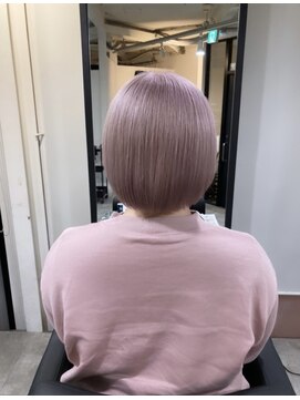 ラフ 難波店(LAFF) #黒髪#ボブルフ#ネビージュ#小顔#ワンレン