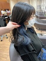 マール(marl) 【marl.】インナーカラー　ブルー