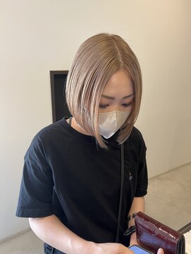 シェリムボート(Cherim boat) ミルクティーベージュ切っぱなしボブ