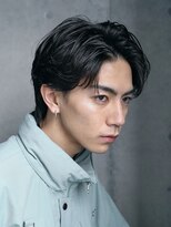 レタッチバイフィフス(RETOUCH by fifth)&nbsp;センターパートカルマヘアニュアンスパーマ韓国シャドウパーマ