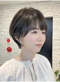 ショートヘア/ボブ/可愛い丸み/簡単スタイリング/20代30代