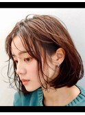 ゆるらかふんわりボブ