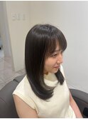 髪質改善/ストレートロング/透明感カラー