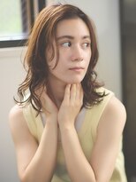 ファイブシーン アオヤマ(5SCENE AOYAMA)&nbsp;ミディアムヘアくびれヘアヨシンモリ顔周りレイヤー20代30代40代