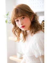 ホーム(HOME)&nbsp;【HOME下北沢】ミルクティベージュ　レイヤー　ミディアム