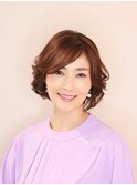 大人カーリーショートボブ　３０代・４０代・５０代
