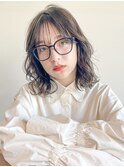【unami】ミディアムヘア×ゆるふわパーマ　澤田杏奈