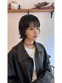 ☆ボブパーマ/くるくるパーマ/顔周りカット/ブルーブラック