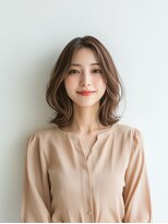 e.m.a プレミアムビューティーサロン 栄駅店(e.m.a PREMIUM BEAUTY SALON)&nbsp;フェミニンレイヤーボブ/イメチェン/美髪/ミディアム/髪型