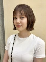 スニュウ(snuw)&nbsp;レイヤーボブフェイスレイヤーマロンブラウンオリーブベージュ