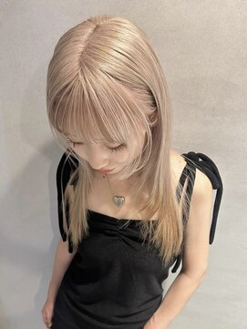 ペレ アネックス 大阪梅田茶屋町店(PELE ANNEX) くびれヘア/アプリコットオレンジ/夏のヘアアレンジ/梅田