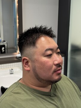 スカイシープレイス 錦糸町 フェザーバングスキンフェード[錦糸町/メンズ/理容室/バーバー]