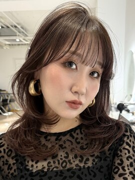 ヨロ 渋谷(YOLO) 韓国ヘアーハッシュカットレイヤーカットハイライトカラー