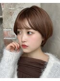 【岩田莉奈】ナチュラルレイヤーショートでひし形シルエット新宿