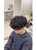 マッシュ×シャドウパーマ