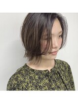 ニコフクオカヘアーメイク(NIKO Fukuoka Hair Make) 【NIKO】バレイヤージュグラデーションカラー外ハネロングボブ