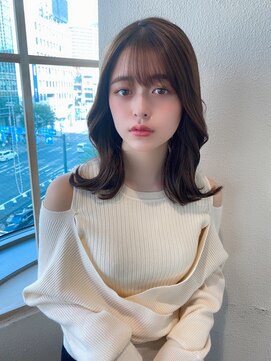 アフロート ディル(AFLOAT D'L) ヨシンモリ/シースルーバング/韓国/オルチャンカラー/セミロング