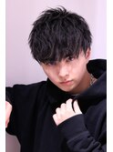 メンズヘア ショートマッシュ 黒髪 爽やか ツーブロック