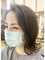 エイム ヘアメイク 横川店(eim HAIR MAKE) くびれボブ×外ハネ